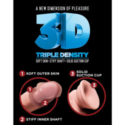 King Cock - Gode Triple Densité 14 Cm